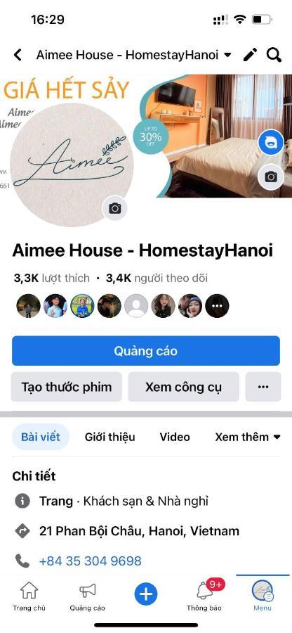 האנוי Aimee House - Phan Boi Chau מראה חיצוני תמונה